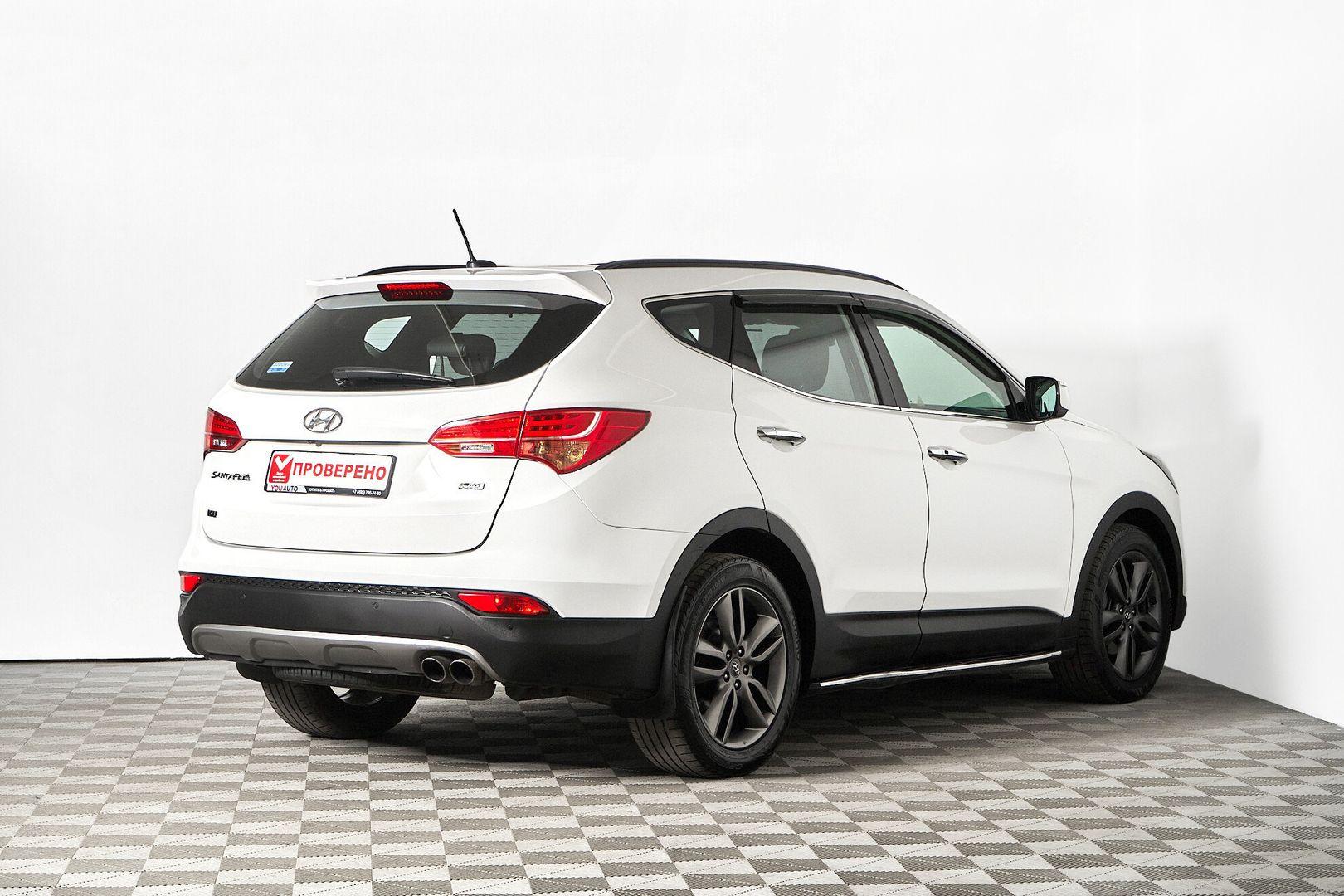 Hyundai Santa Fe 2013, белый