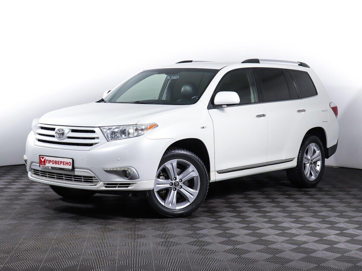 Toyota Highlander 2012, белый