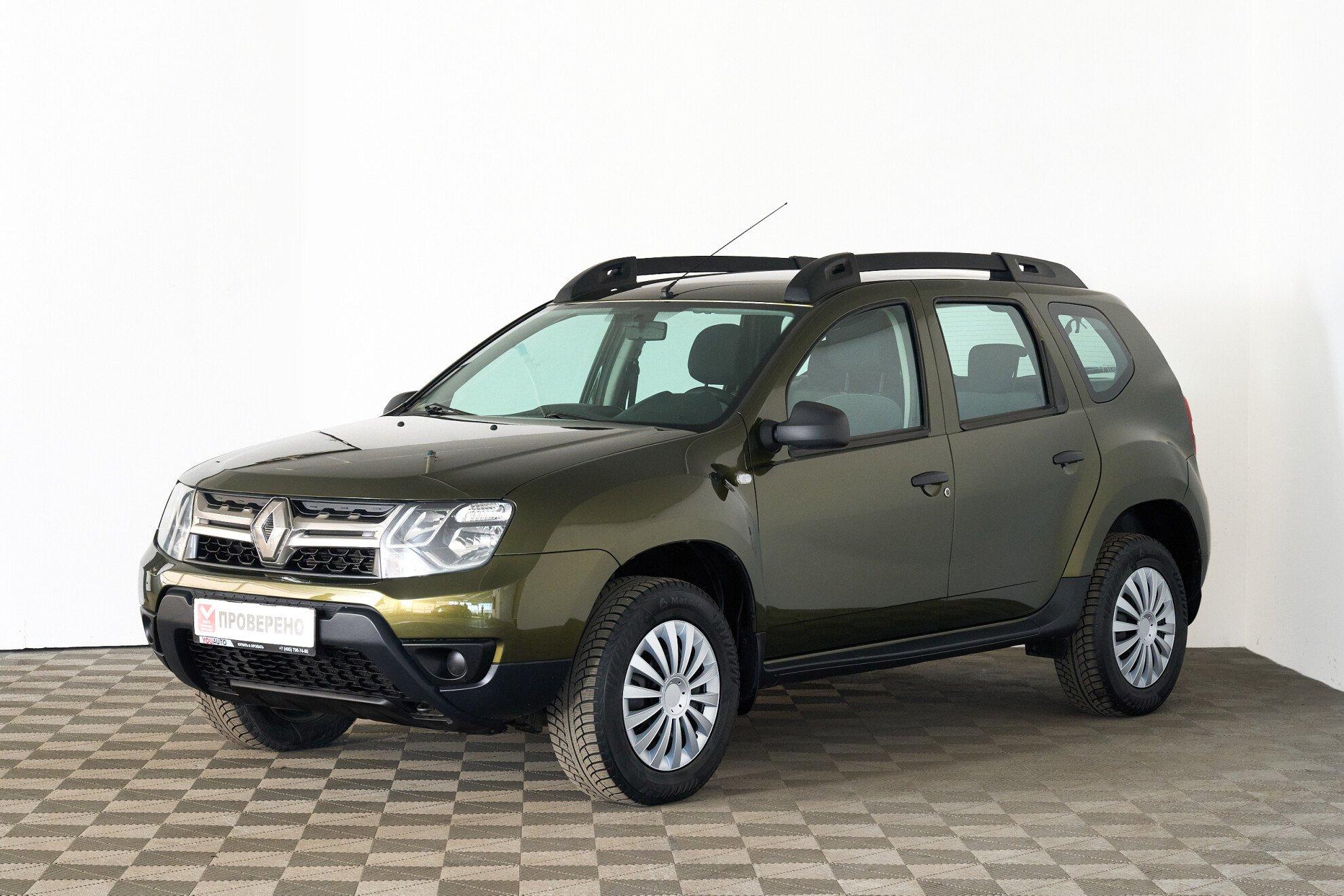 Renault Duster 2015, зеленый
