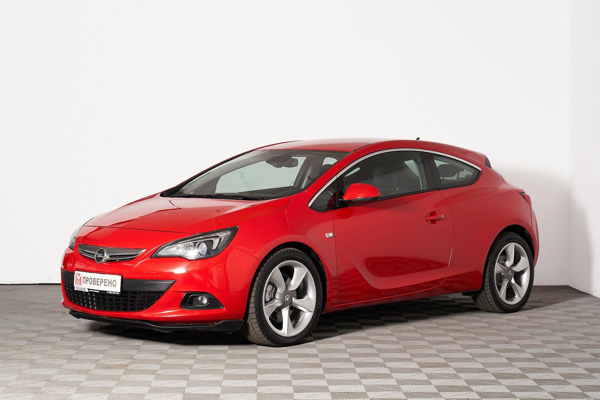 Opel Astra 2013, красный