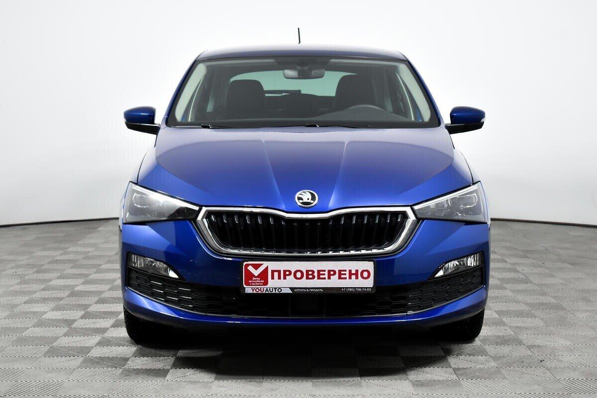 Skoda Rapid 2021, синий