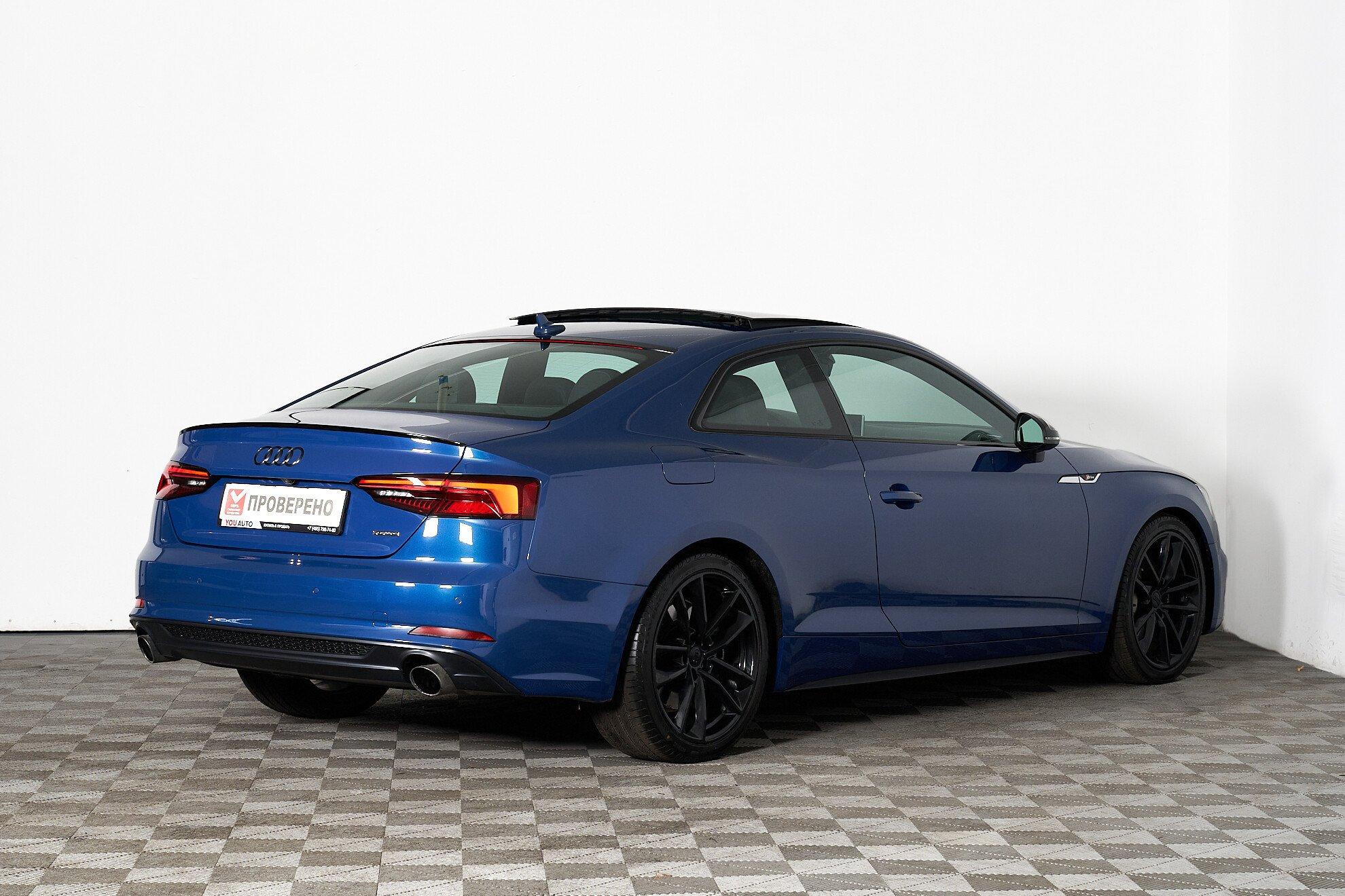 Audi A5 2019, синий
