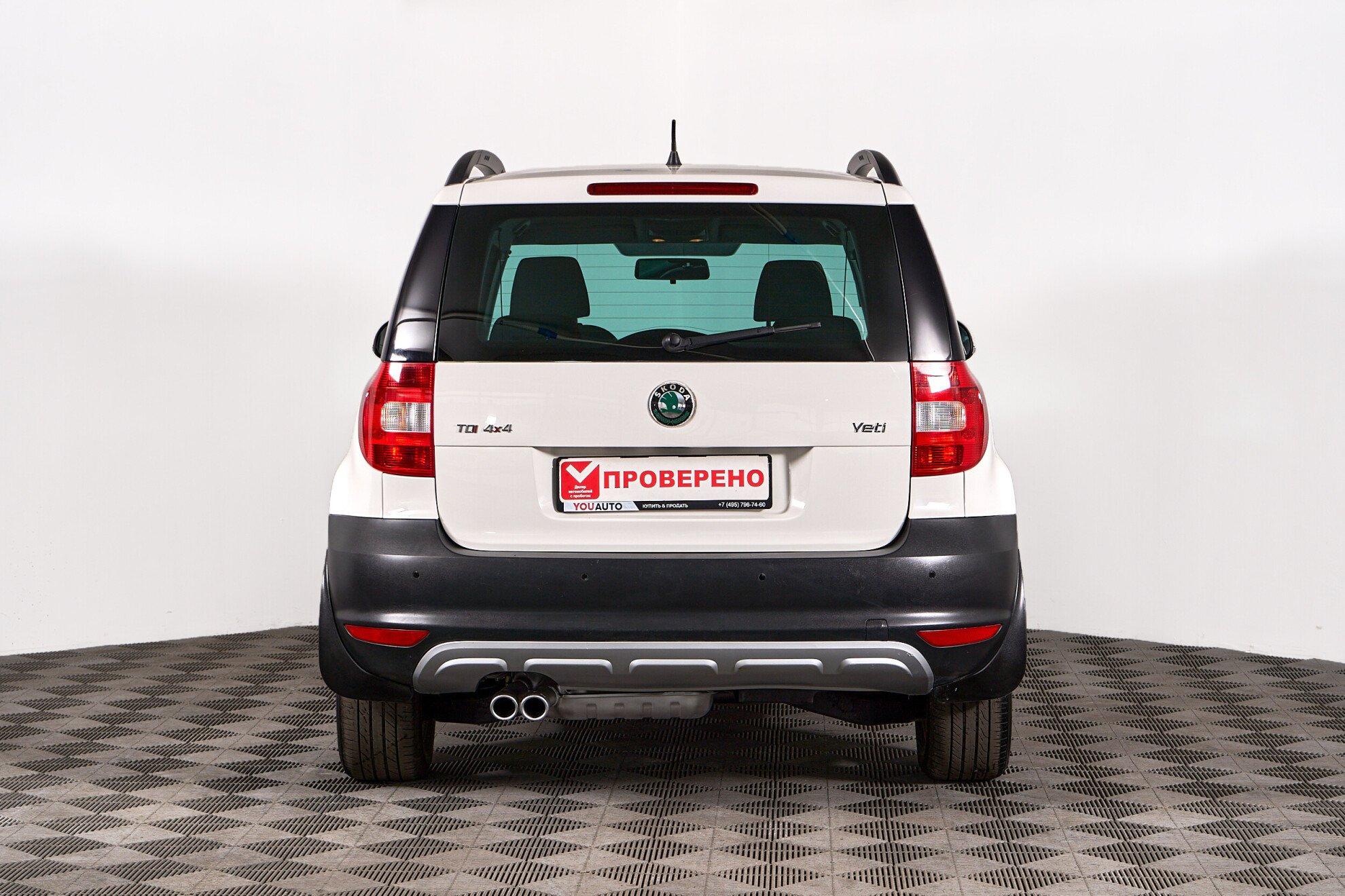 Skoda Yeti 2012, белый