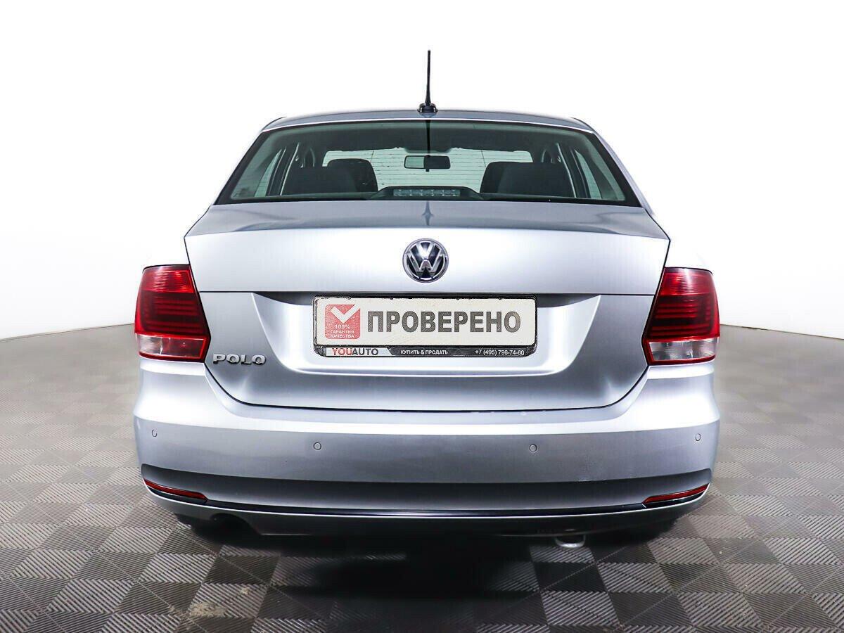 Volkswagen Polo 2019, серебряный