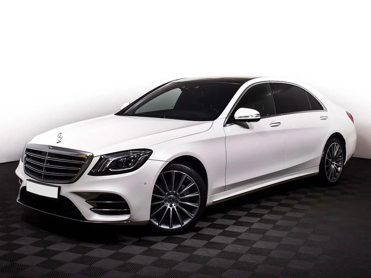 Mercedes-Benz S-Класс 2018, белый
