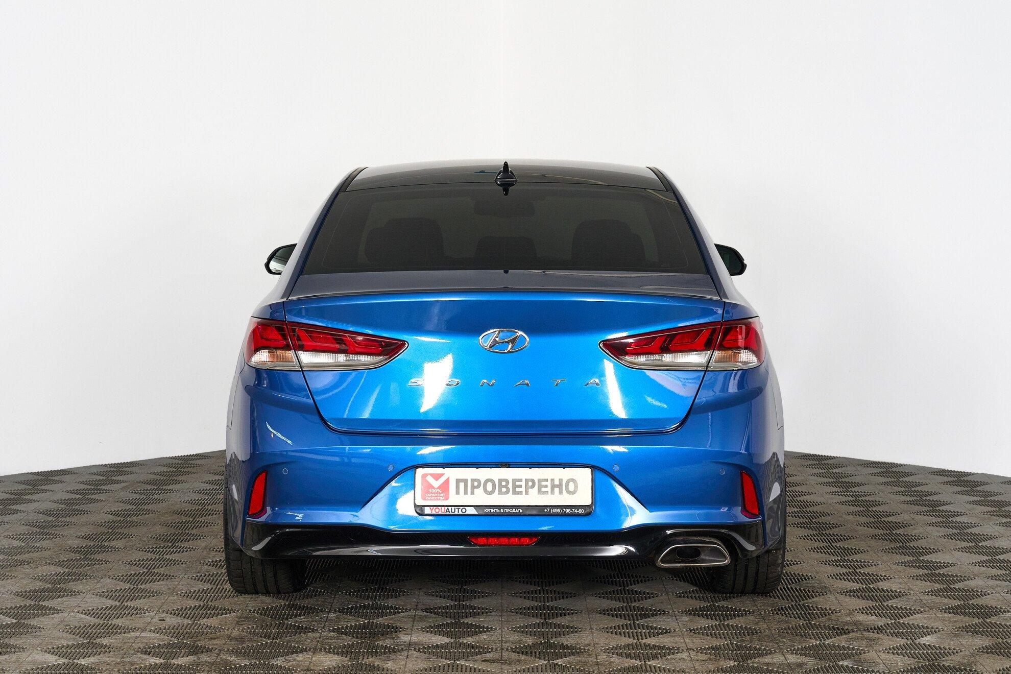 Hyundai Sonata 2017, голубой