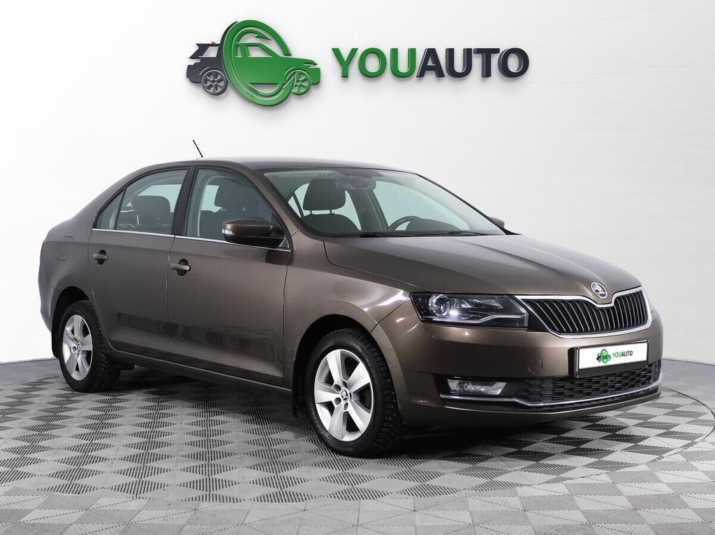 Skoda Rapid 2018, коричневый