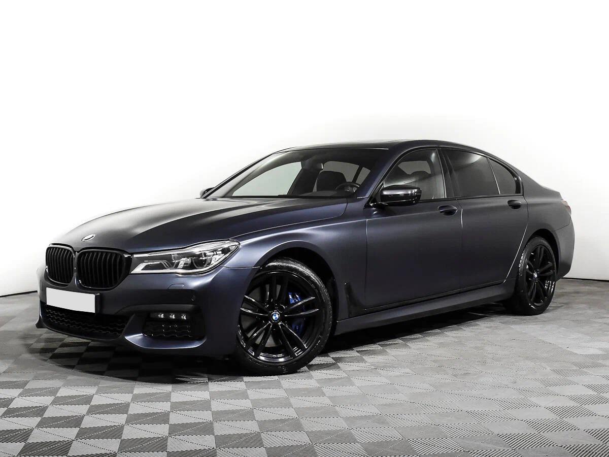 BMW 7 серии 2018, черный