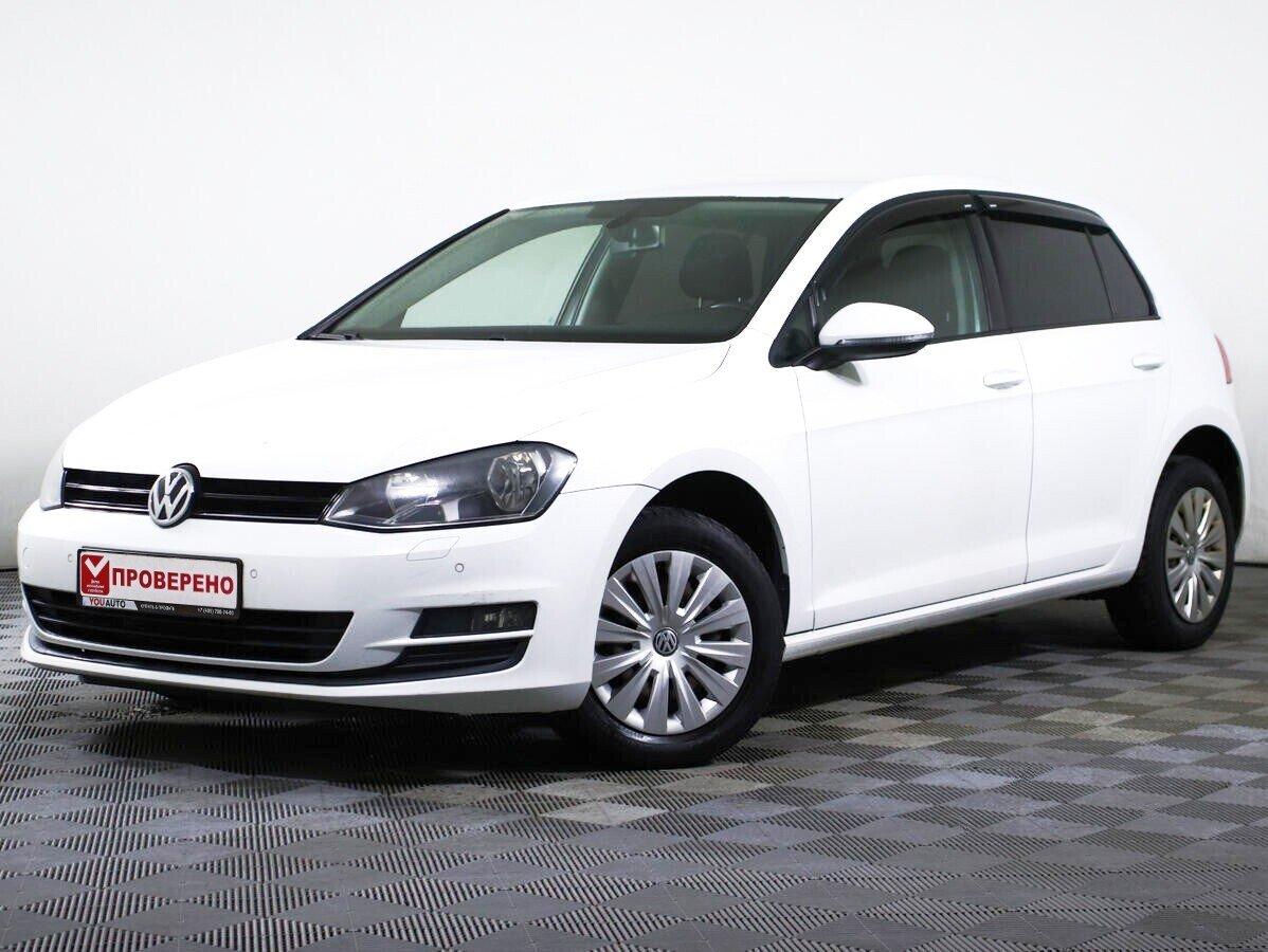 Volkswagen Golf 2014, белый