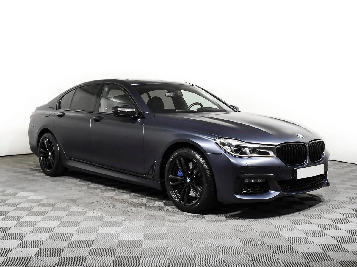 BMW 7 серии 2018, черный