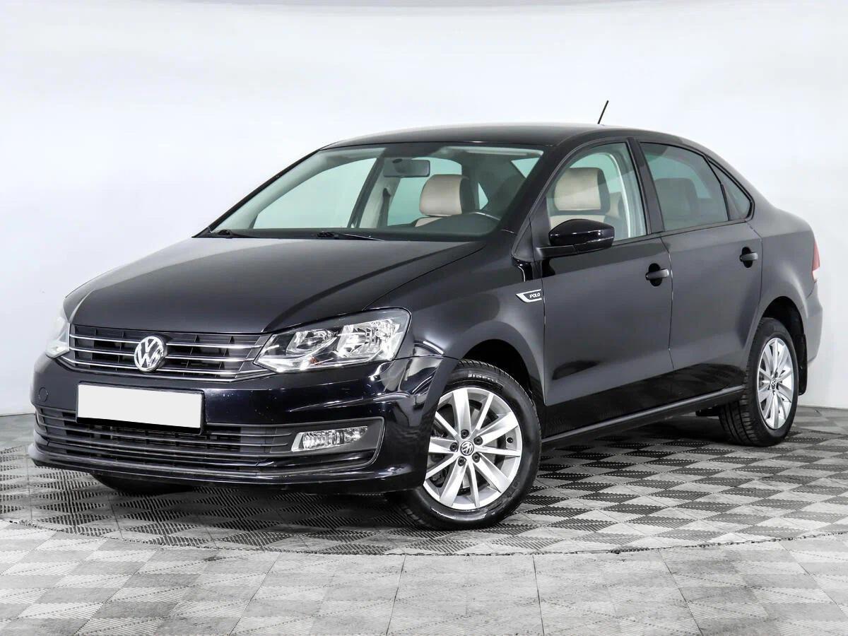 Volkswagen Polo 2015, черный