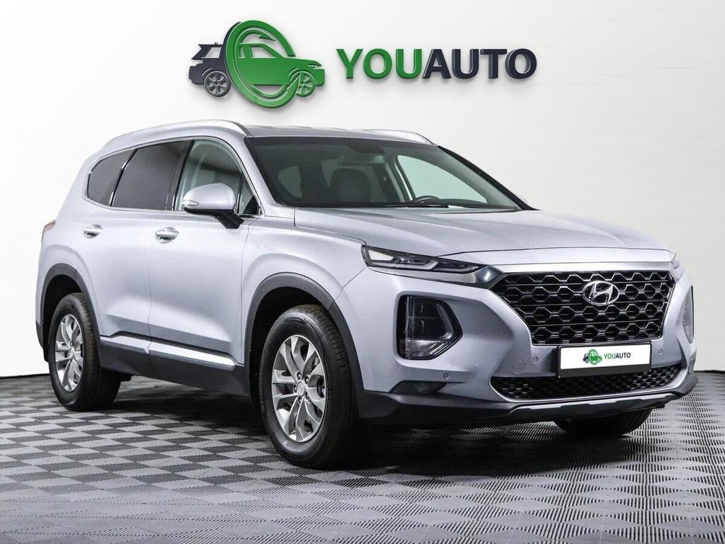 Hyundai Santa Fe 2021, серебряный