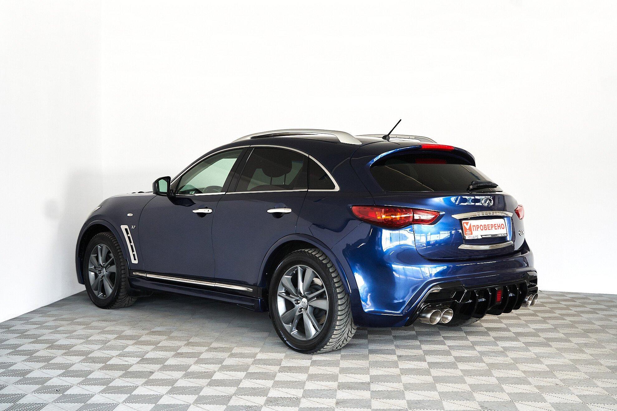 Infiniti QX70 2013, синий