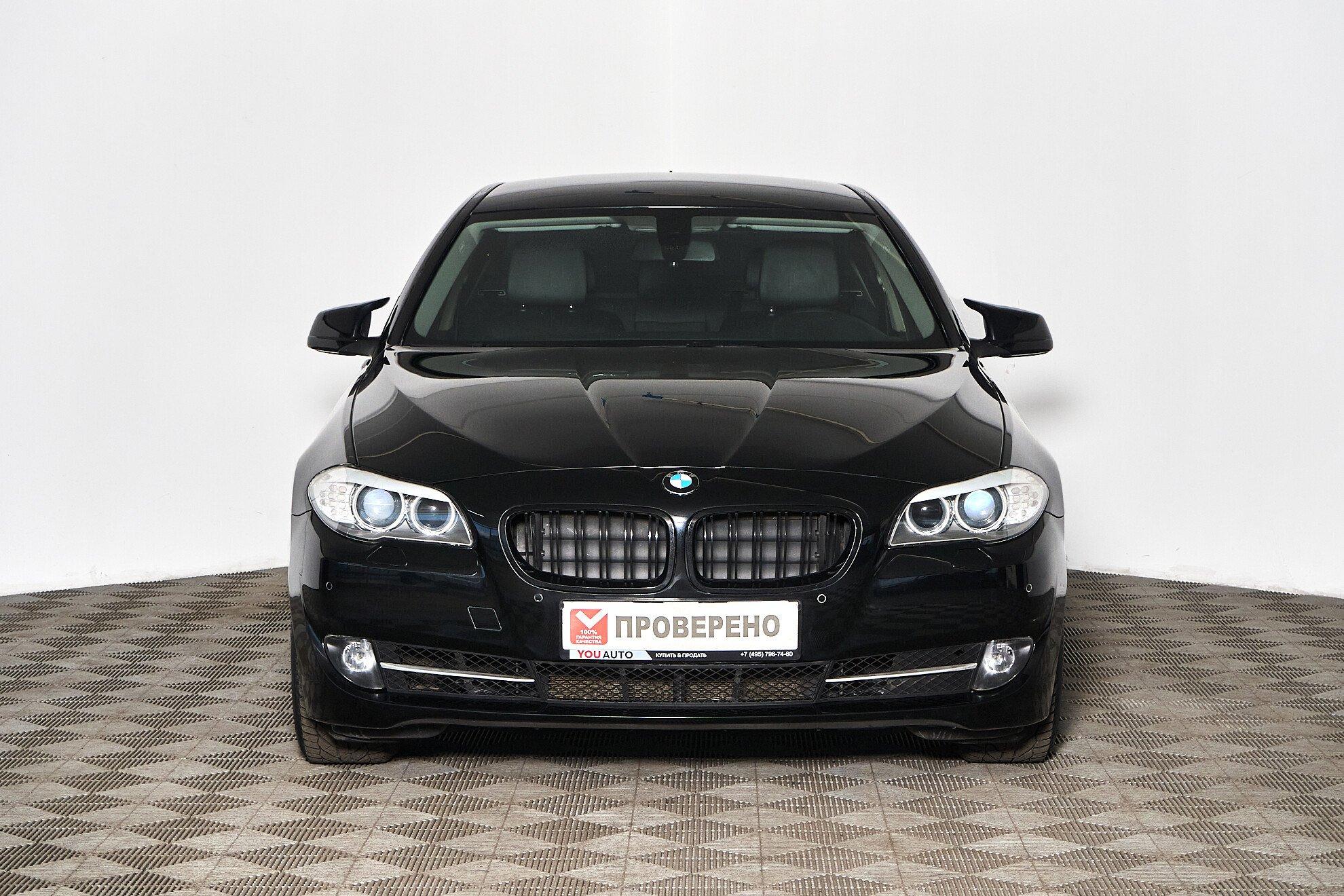 BMW 5 серии 2012, черный