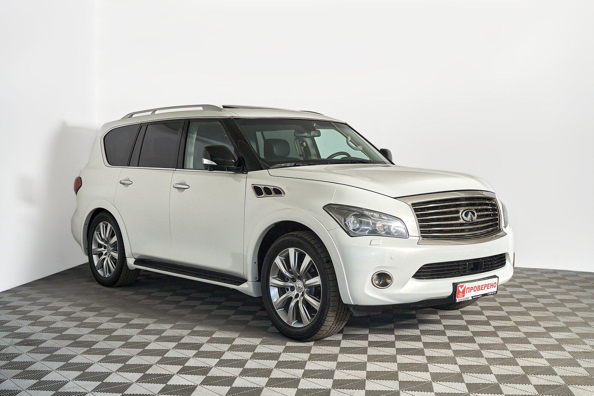 Infiniti QX56 2011, белый