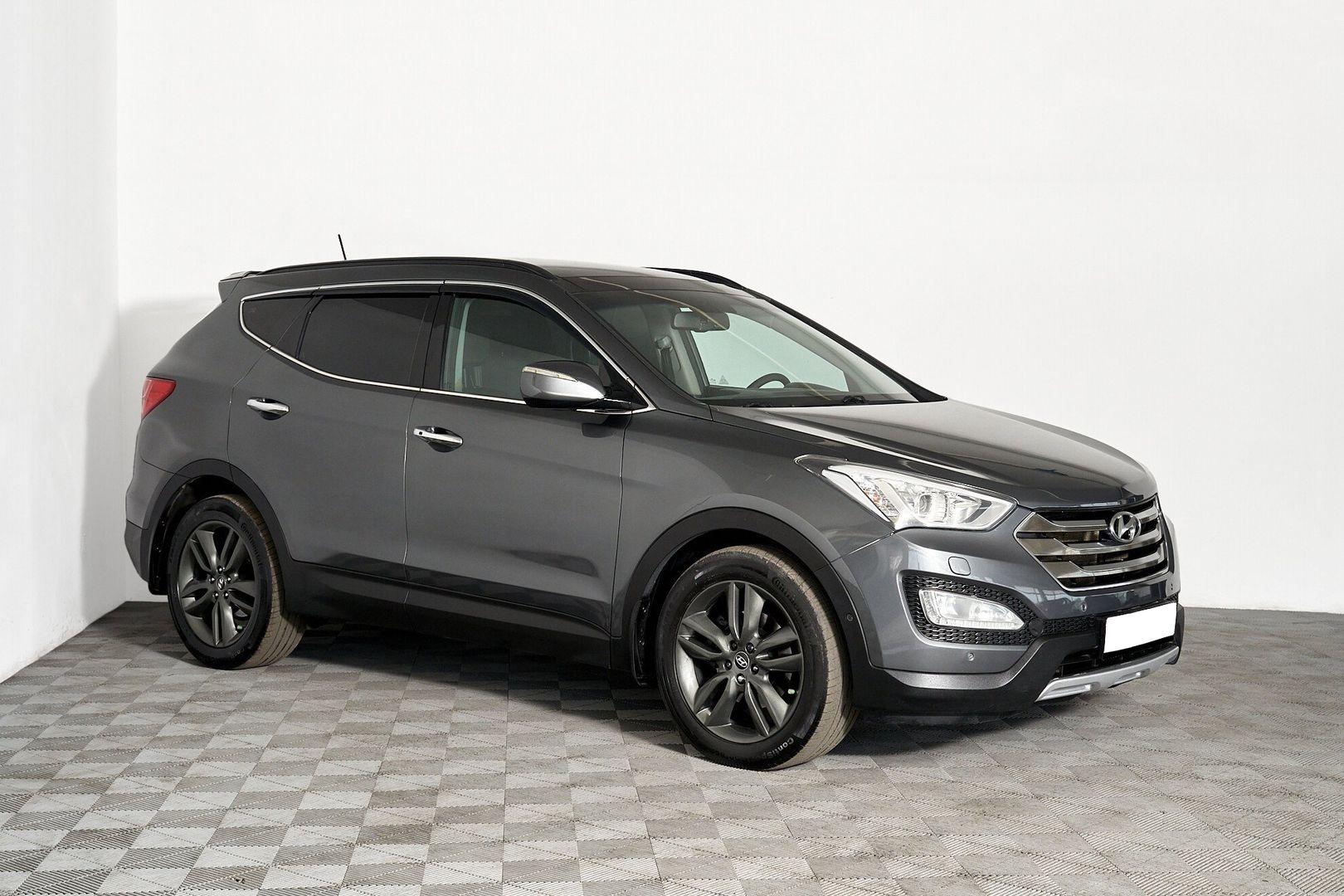 Hyundai Santa Fe 2014, серый