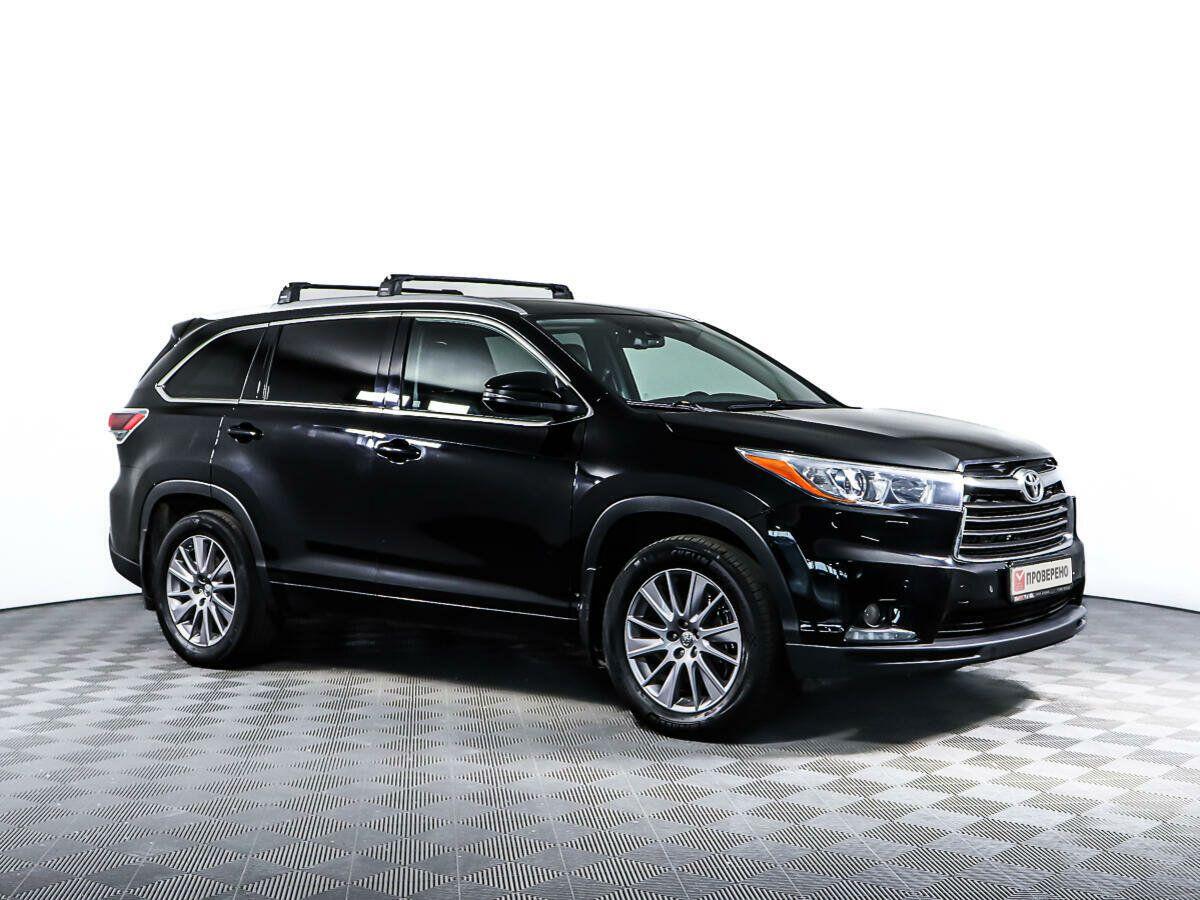 Toyota Highlander 2015, черный