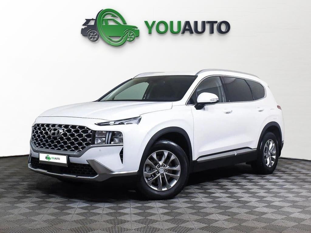 Hyundai Santa Fe 2022, белый