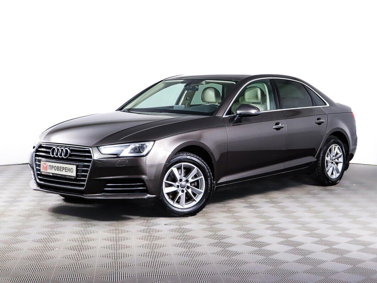 Audi A4 2018, коричневый