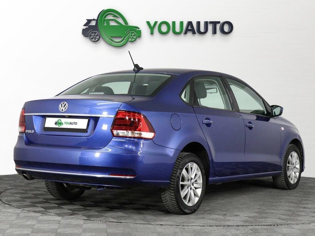 Volkswagen Polo 2019, синий