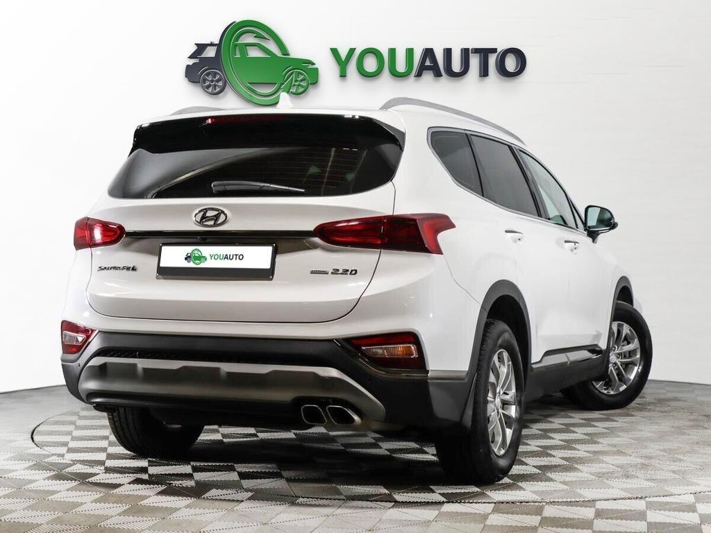 Hyundai Santa Fe 2020, белый