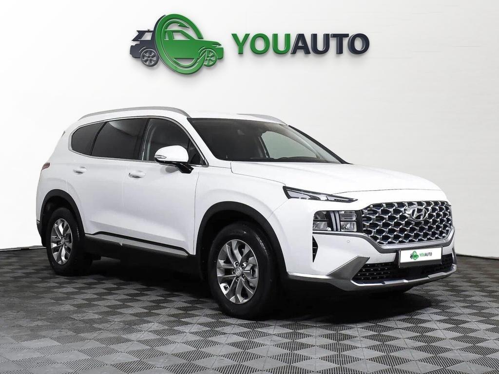 Hyundai Santa Fe 2022, белый