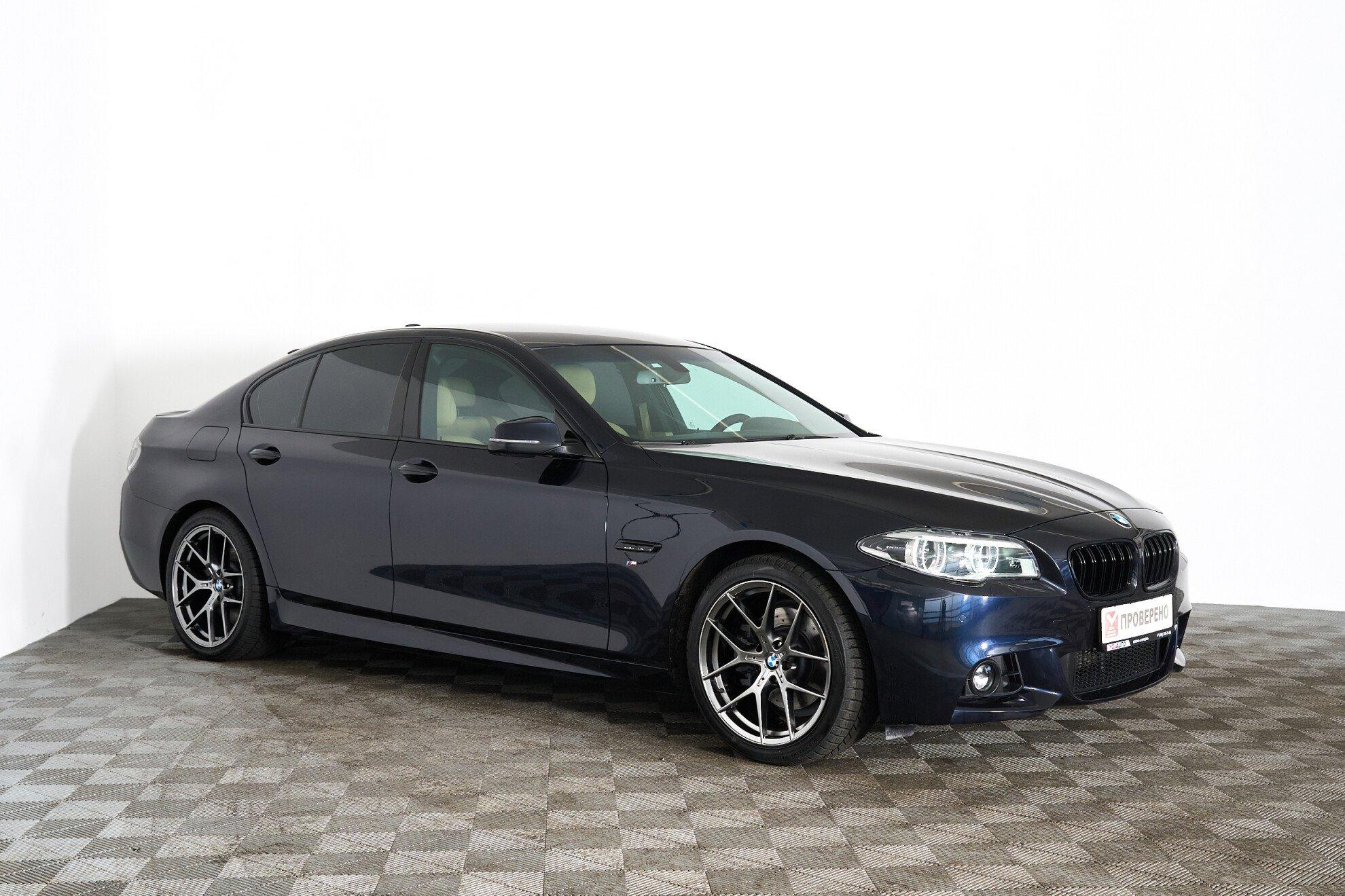 BMW 5 серии 2013, черный