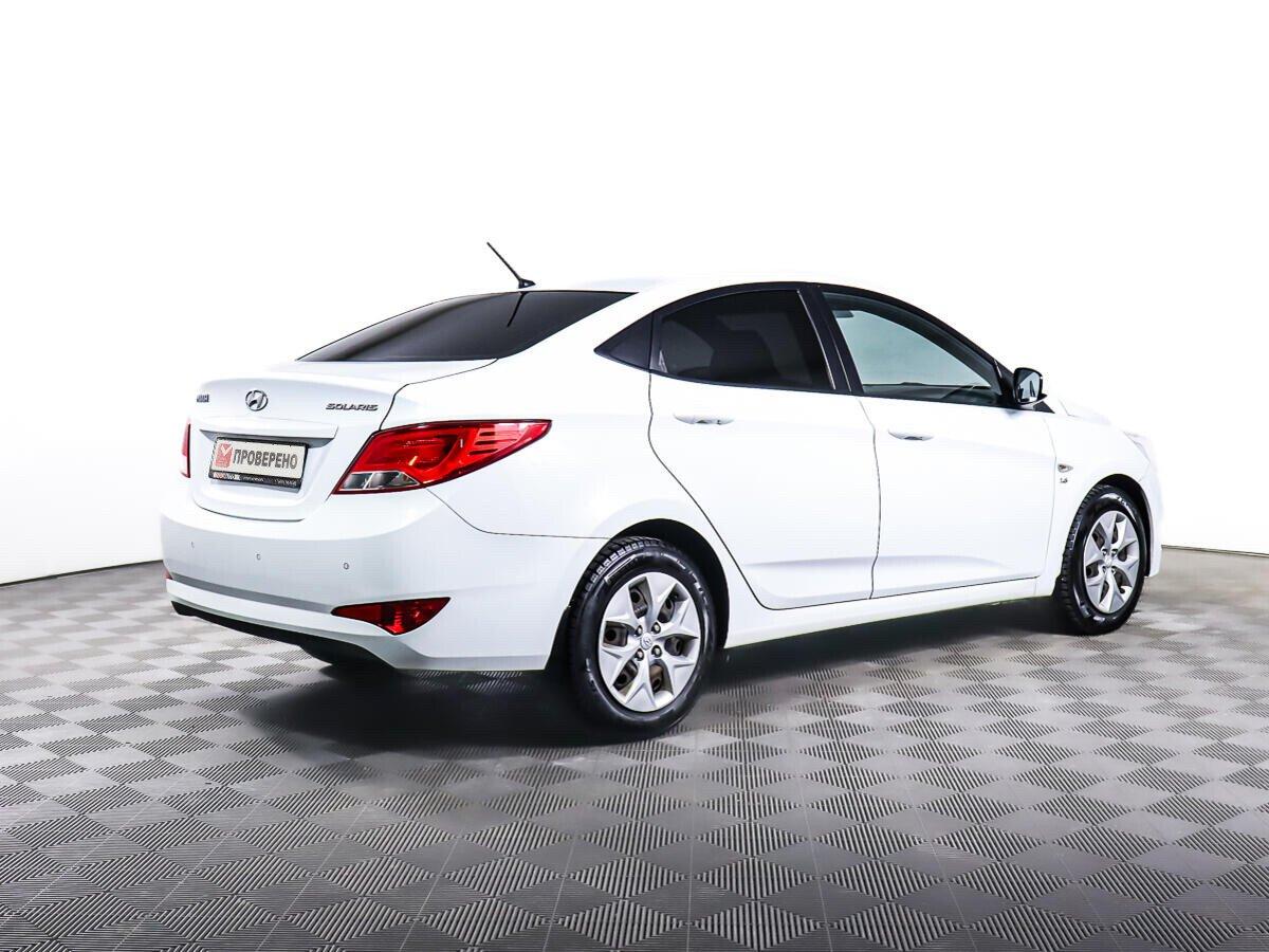 Hyundai Solaris 2016, белый