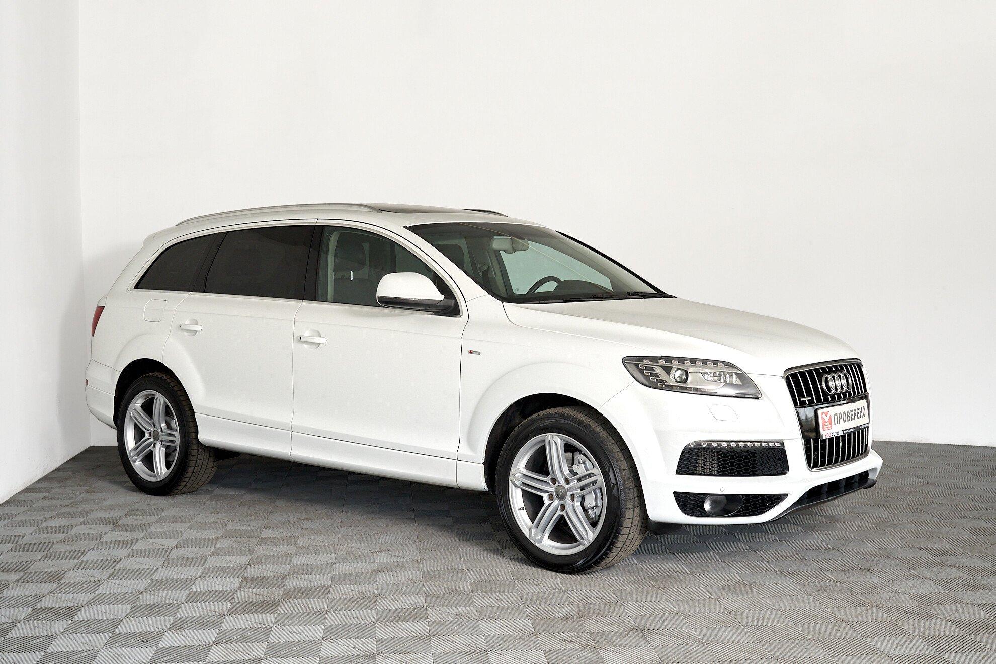 Audi Q7 2014, белый