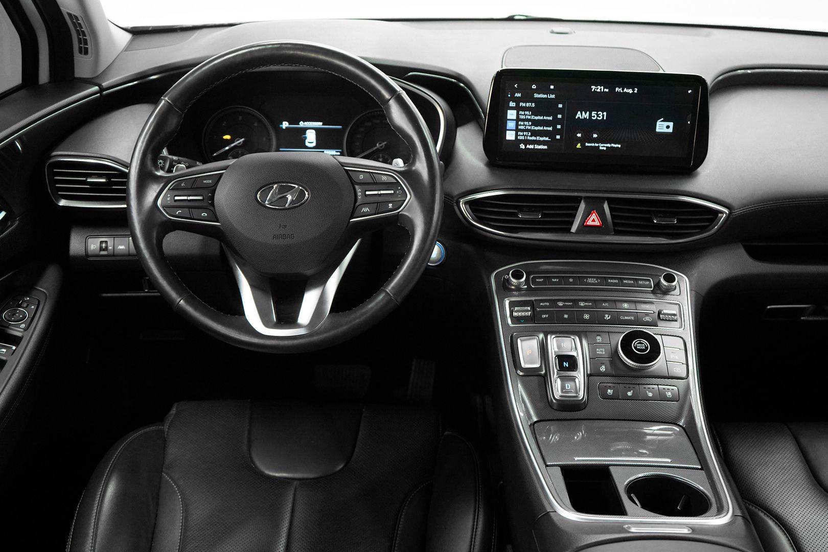 Hyundai Santa Fe 2020, белый