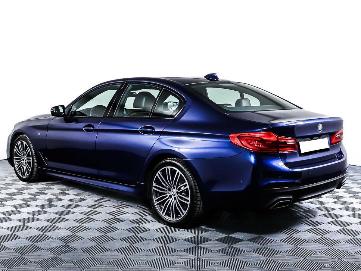 BMW 5 серии 2019, синий