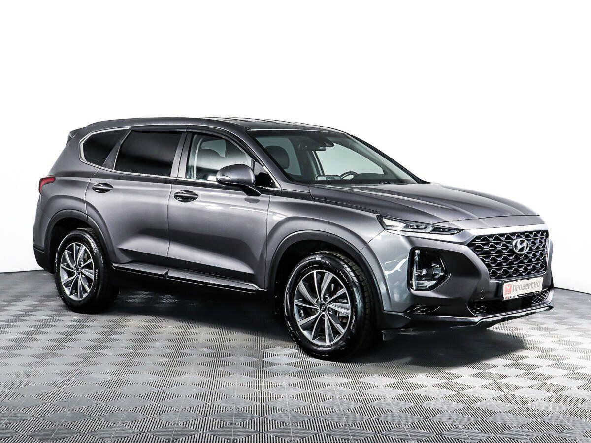 Hyundai Santa Fe 2018, серый