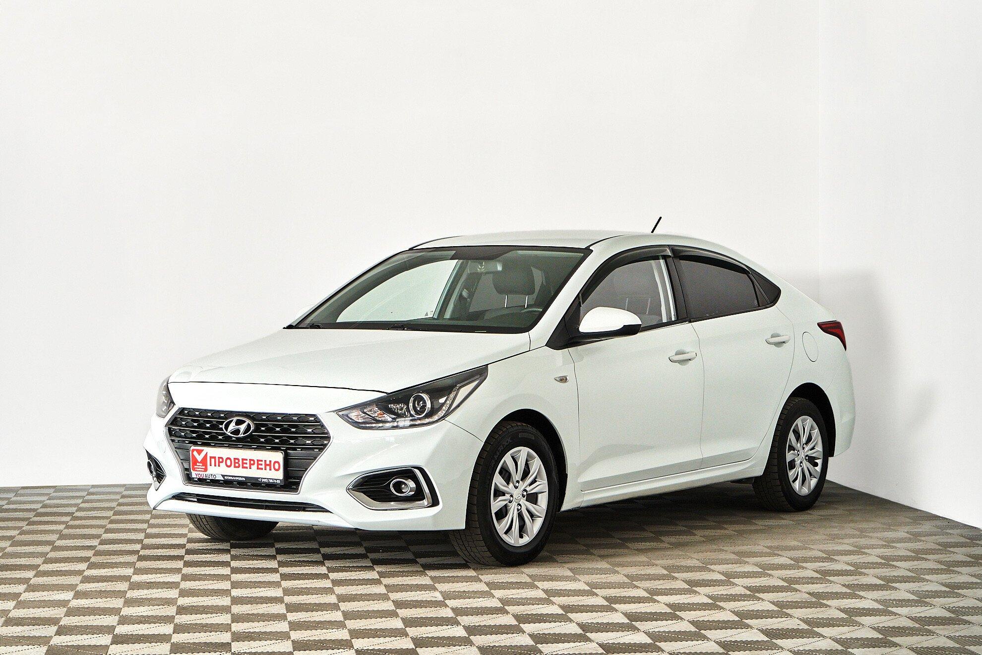Hyundai Solaris 2019, белый