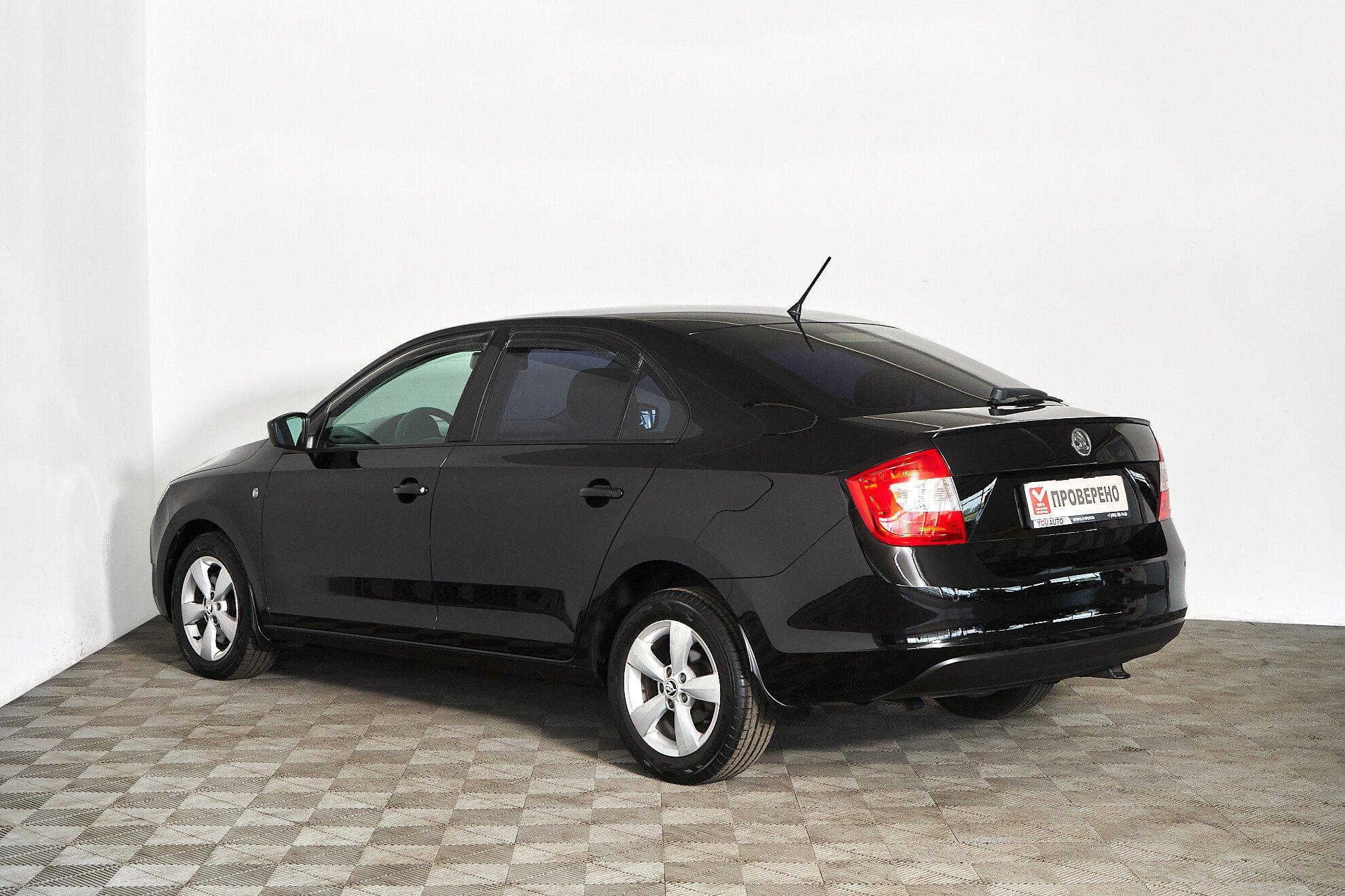 Skoda Rapid 2014, черный