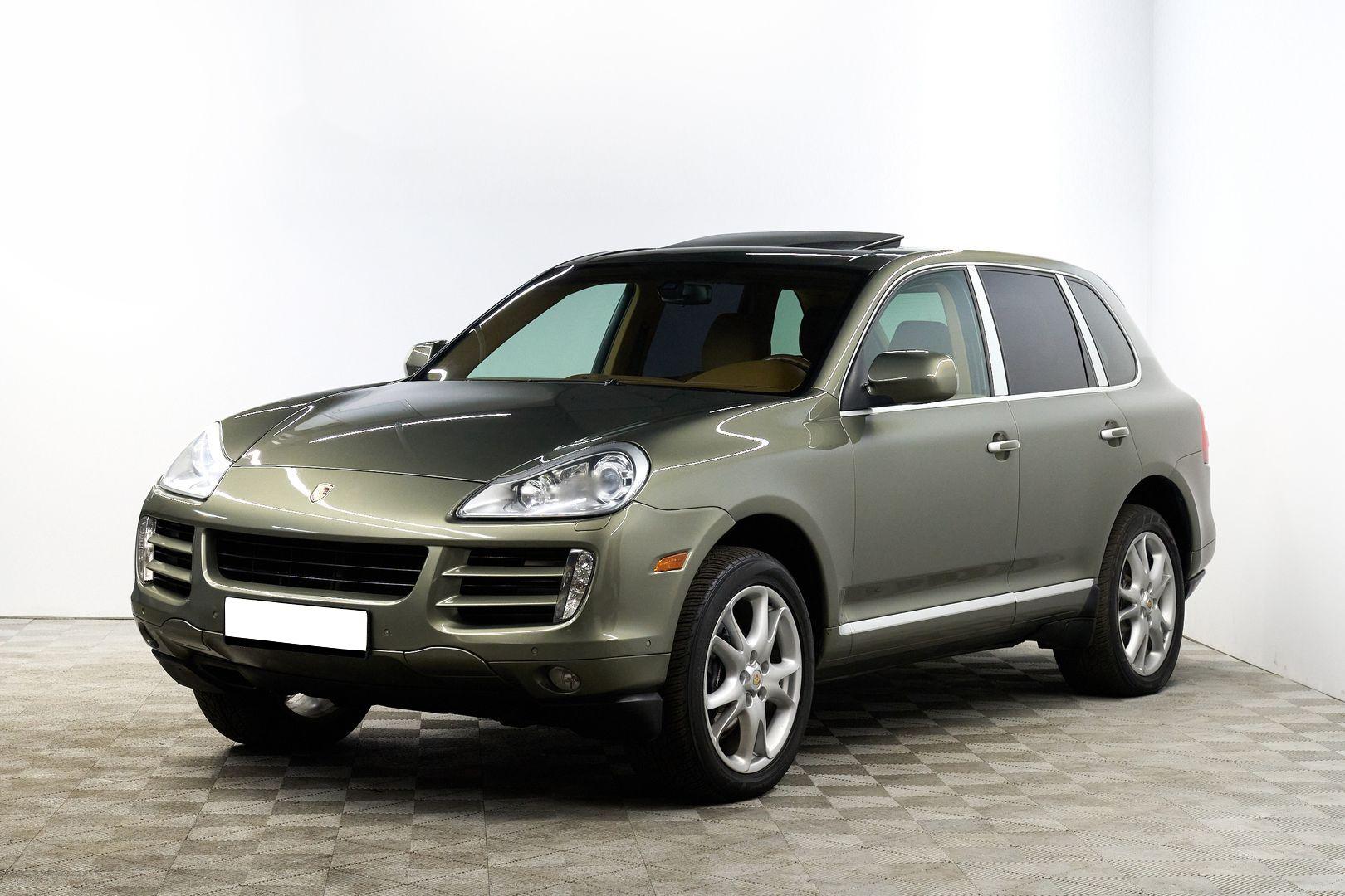 Porsche Cayenne 2009, зеленый