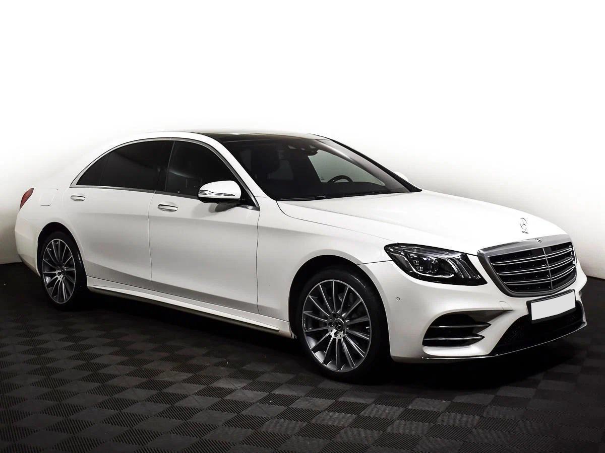 Mercedes-Benz S-Класс 2018, белый