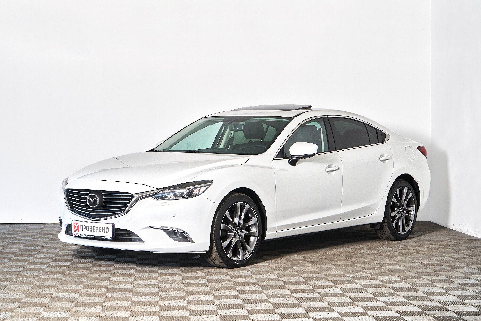 Mazda 6 2016, белый