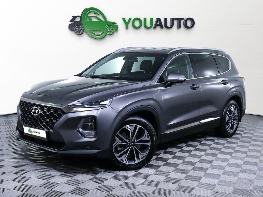 Hyundai Santa Fe 2020, серый