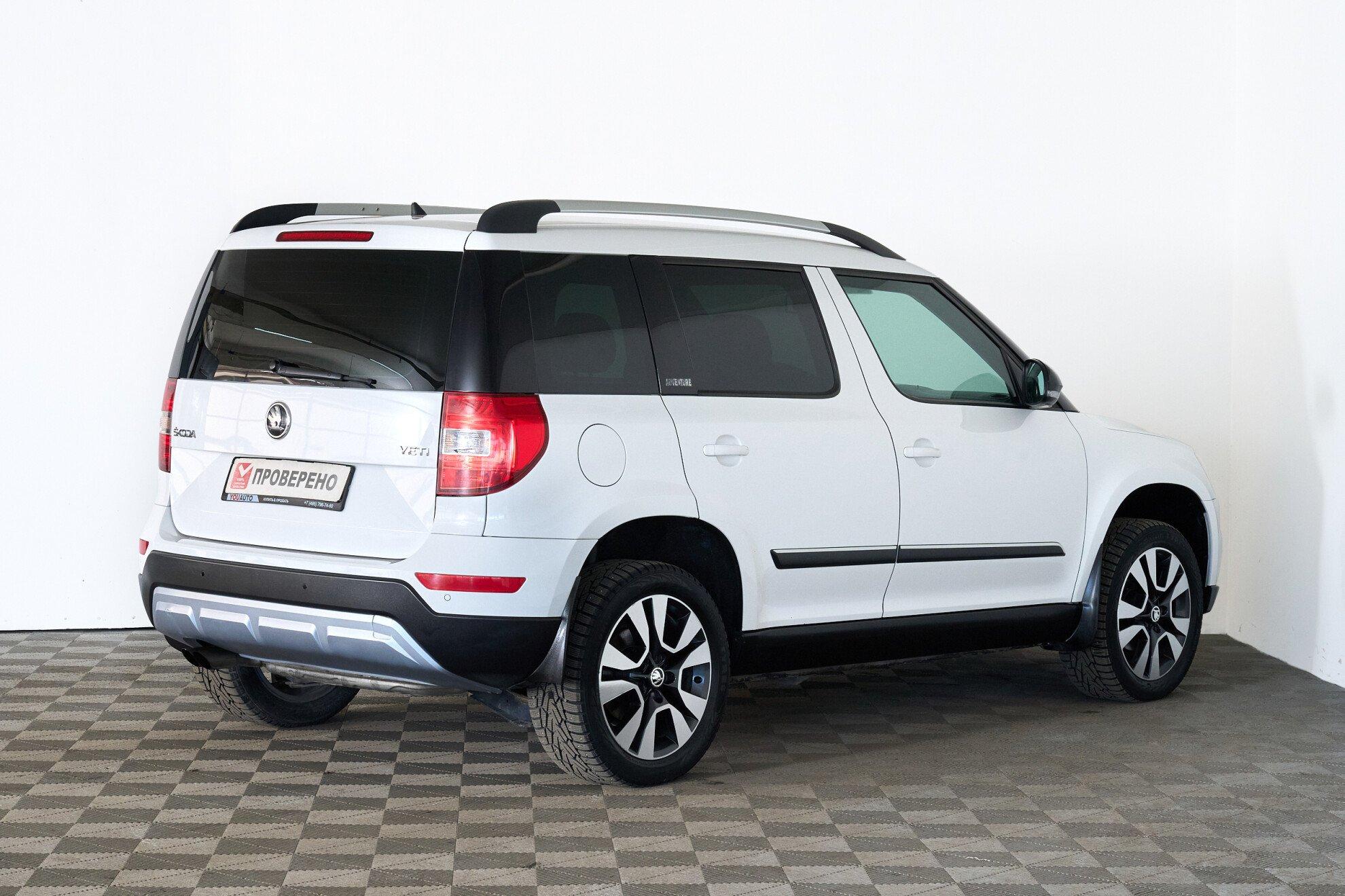 Skoda Yeti 2015, белый