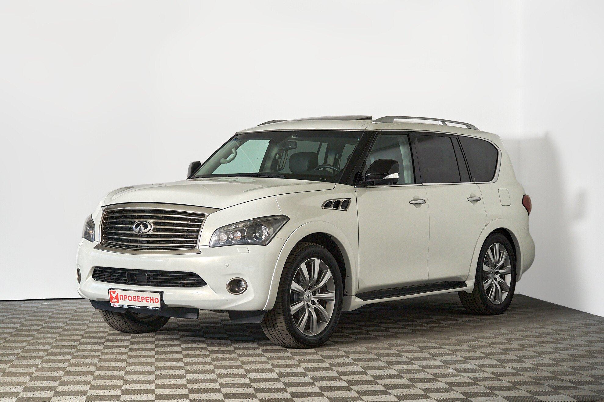 Infiniti QX56 2011, белый