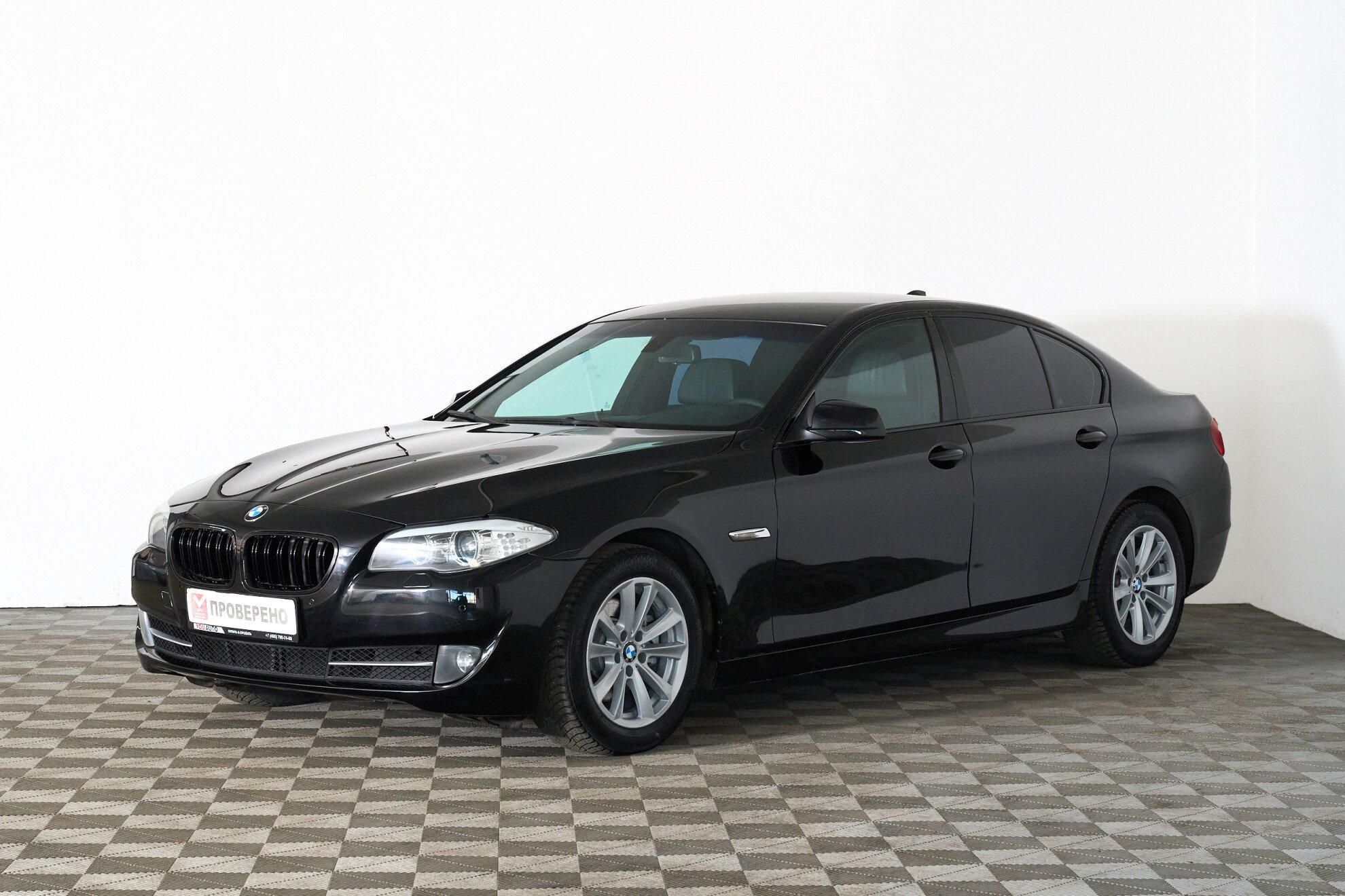 BMW 5 серии 2012, черный