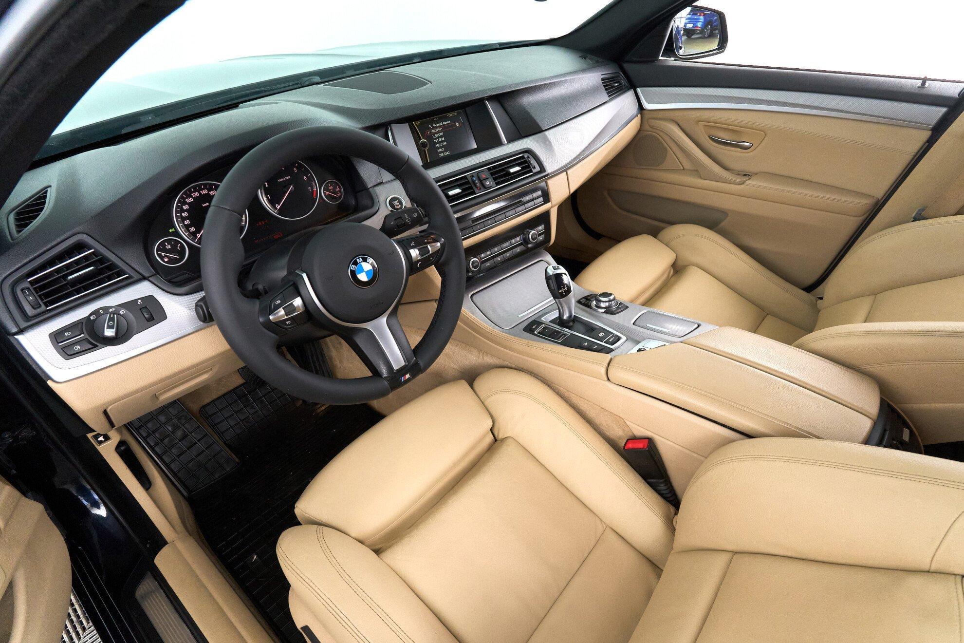 BMW 5 серии 2013, черный