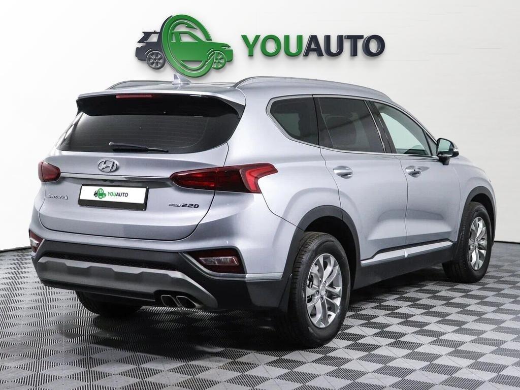 Hyundai Santa Fe 2021, серебряный