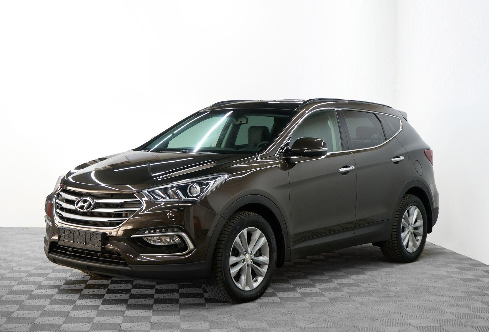 Hyundai Santa Fe 2017, коричневый