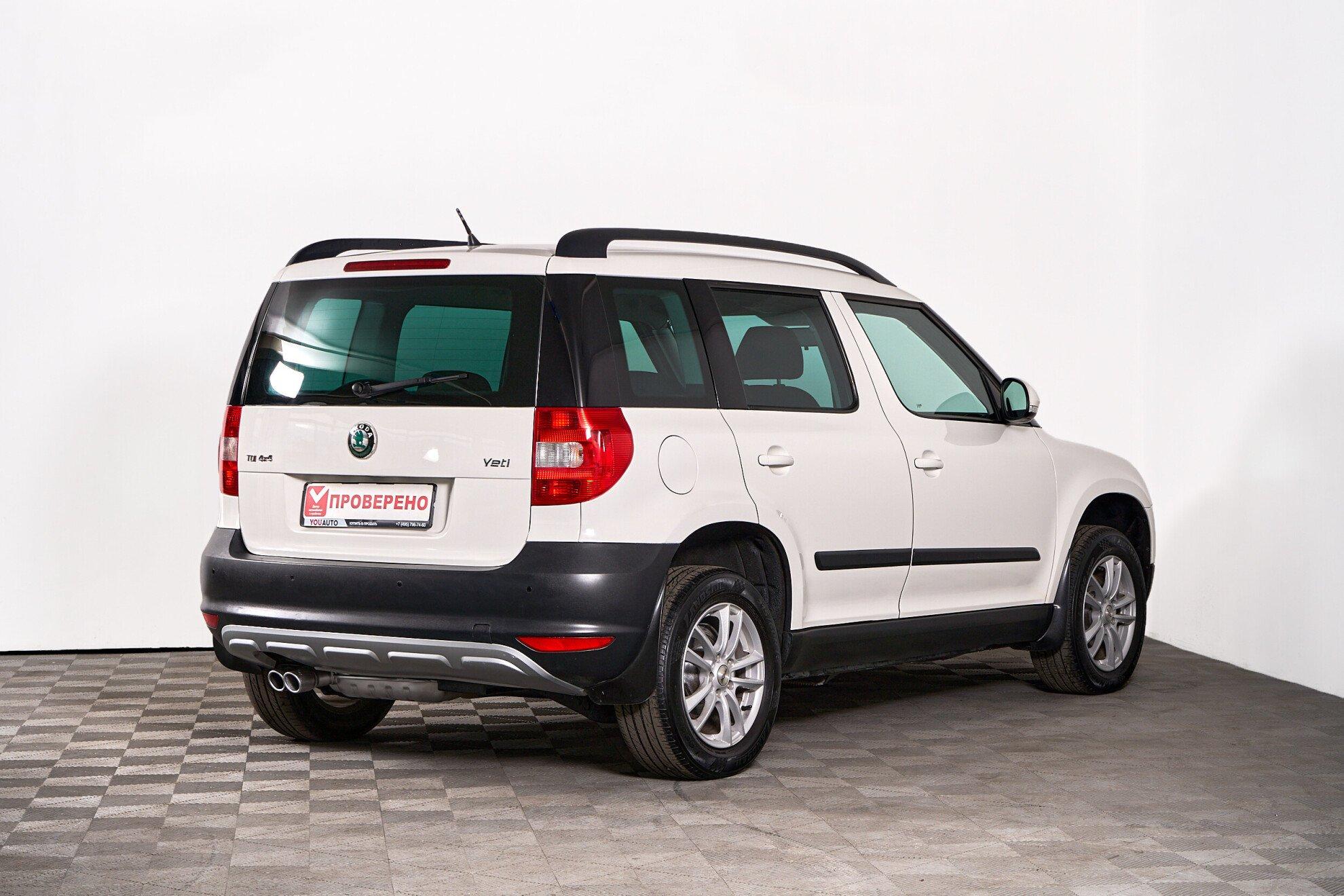 Skoda Yeti 2012, белый