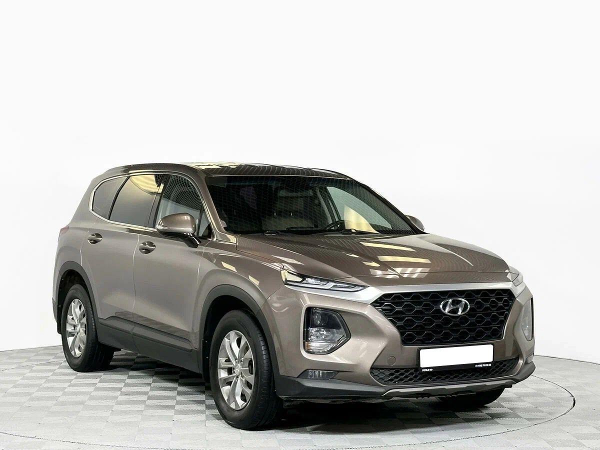 Hyundai Santa Fe 2020, бежевый