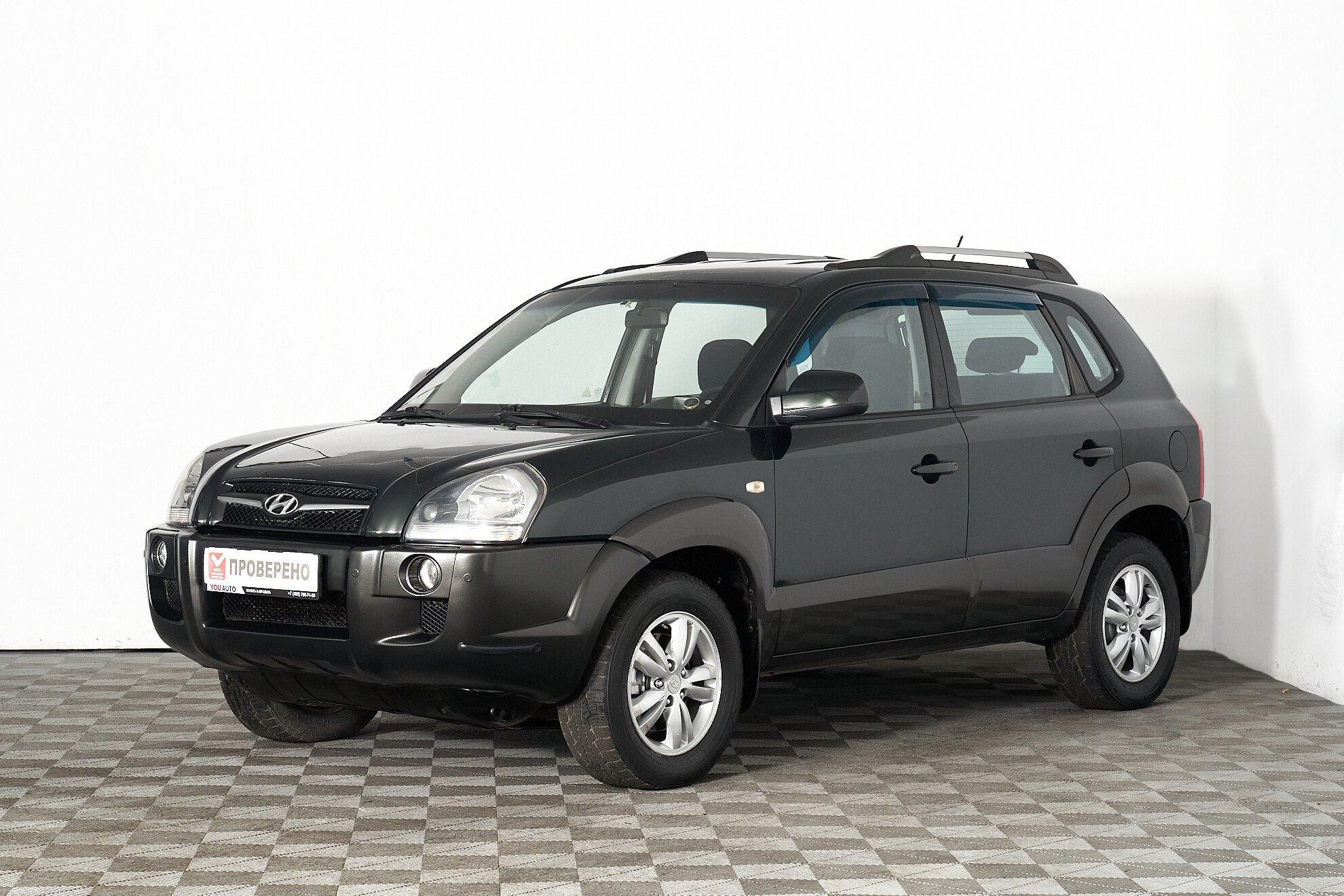 Hyundai Tucson 2008, зеленый