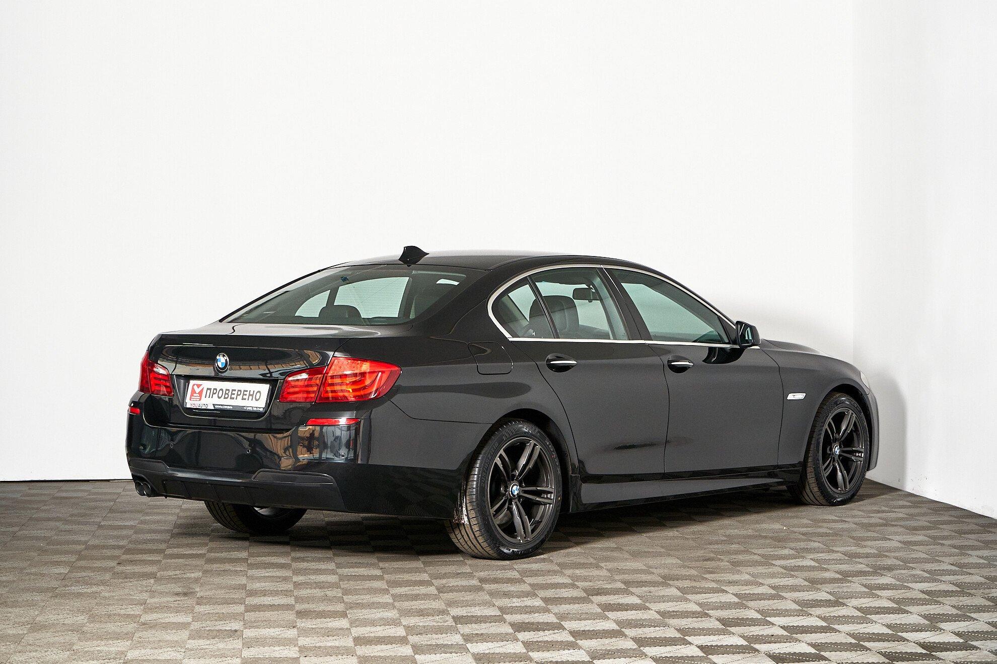 BMW 5 серии 2013, черный
