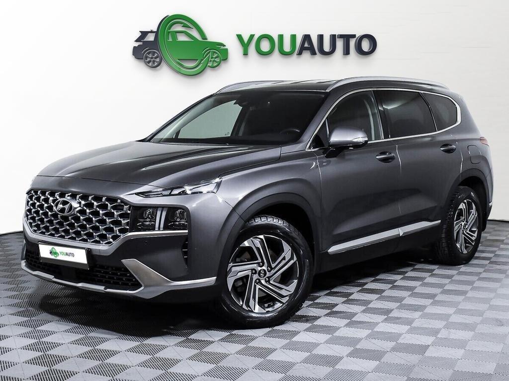 Hyundai Santa Fe 2020, серый