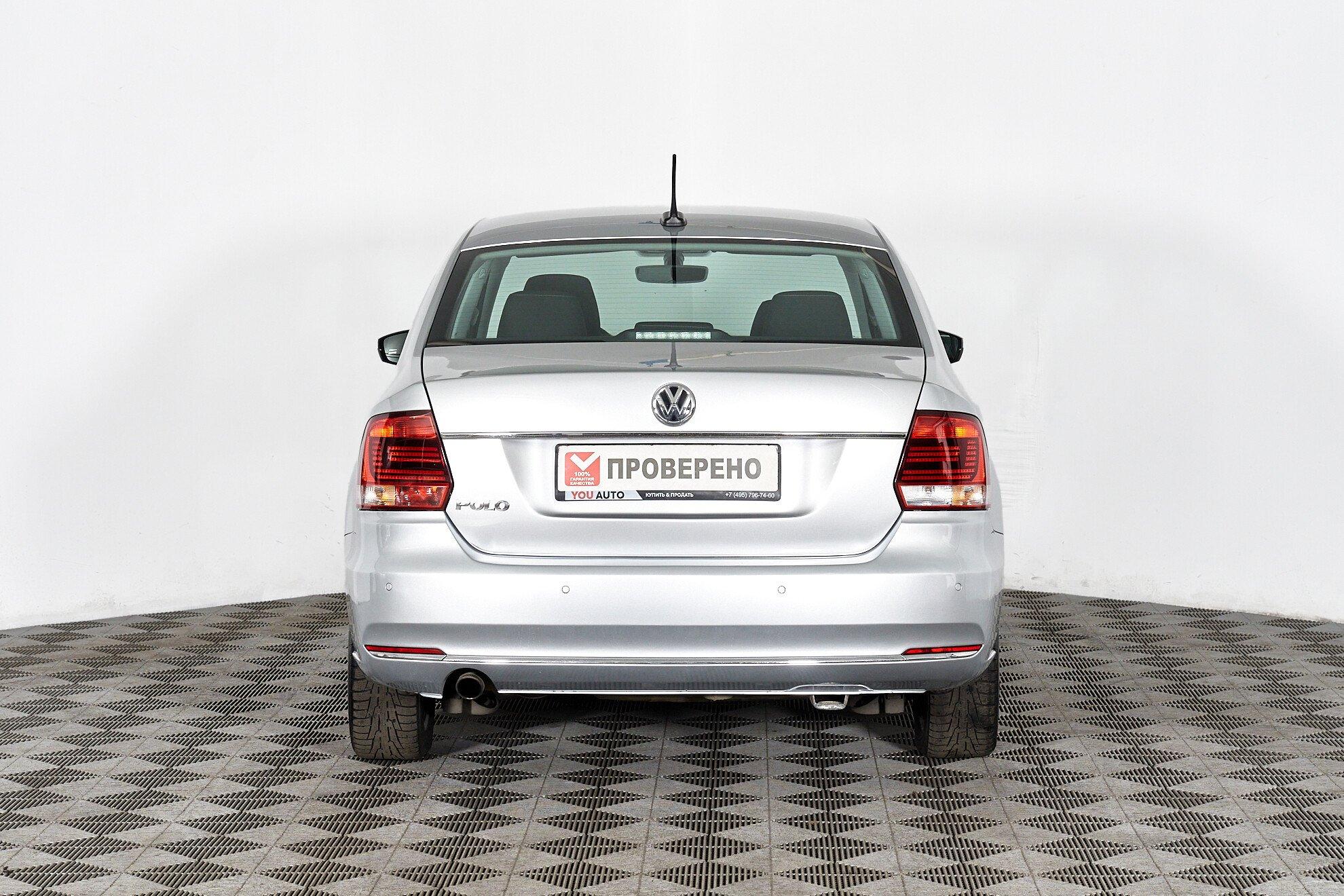 Volkswagen Polo 2018, серебряный